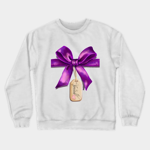 Live in the Present Crewneck Sweatshirt by ElephantShoe